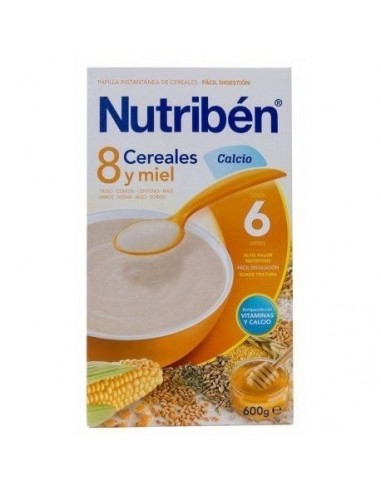 Nutriben 8 Cer Miel C/Calcio 600 Gr