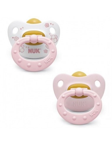 Chupete Nuk T1 Rosa Latex 2Un