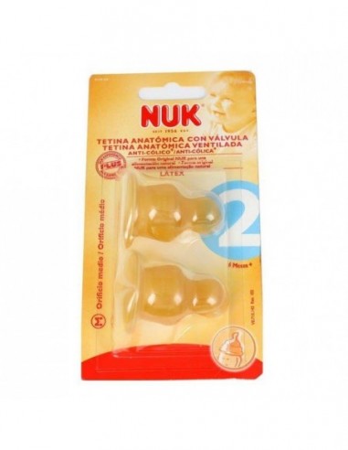 Tetina Nuk T2 Latex Leche 2 Un