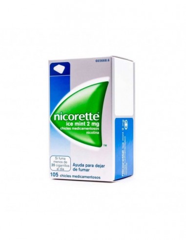 Nicorette Ice Mint 2 Mg 105 Chicles