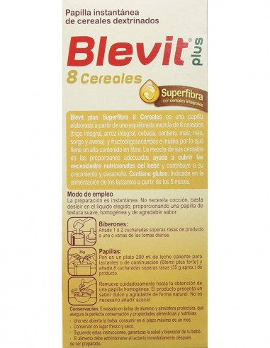 Blevit Plus 8 Cereales S/F 600 G